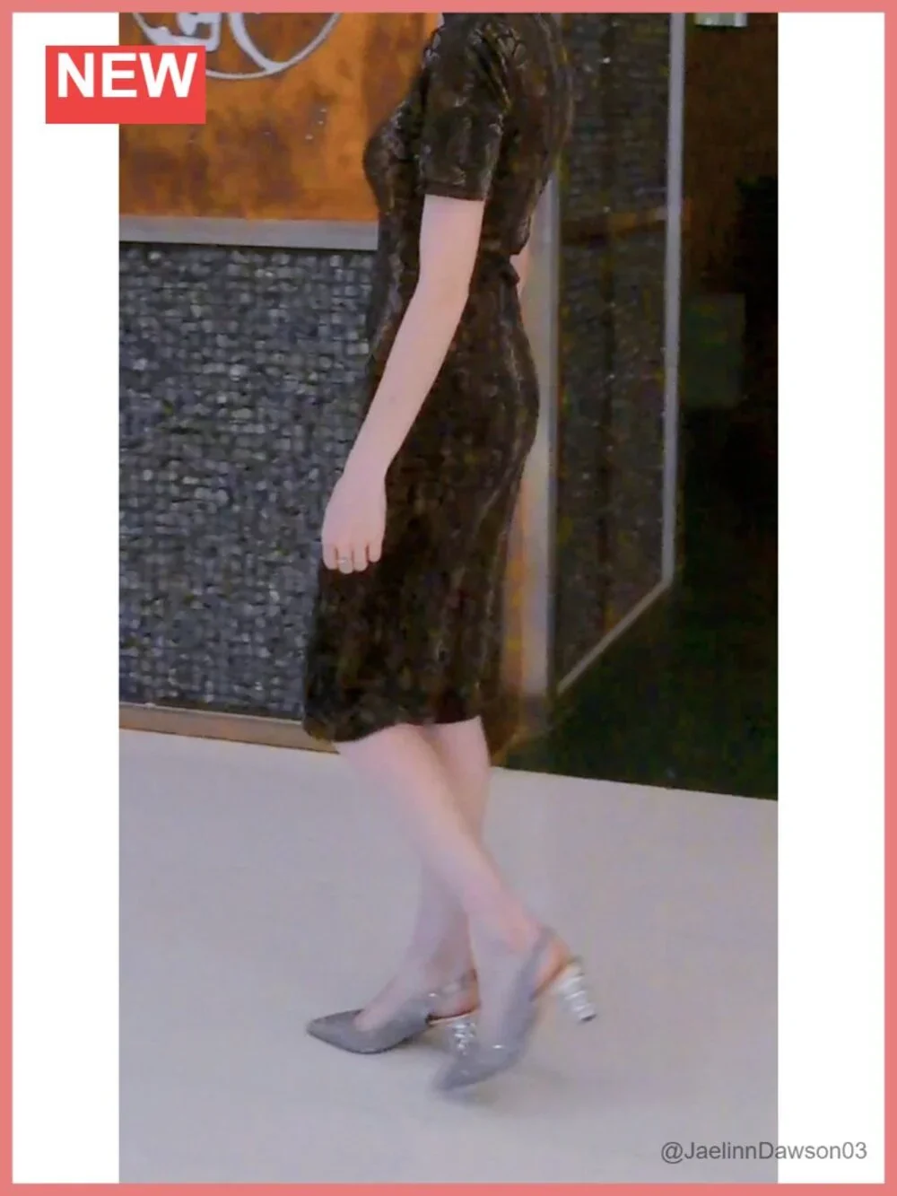 Metallic Slip On Sandals Slingback Pointed Toe Pumps with Spiral Heels Vegan